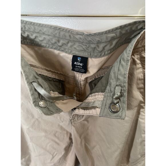 Kuhl Women’s Hiking Pants Size S 6 Beige Gorpcore Active Outdoors Camping Travel - Picture 3 of 10